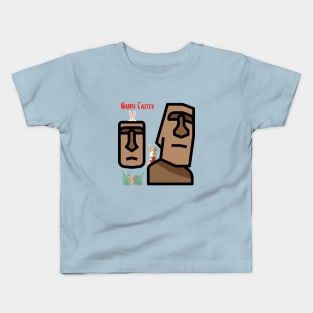 Happy Easter from Easter Island Kids T-Shirt